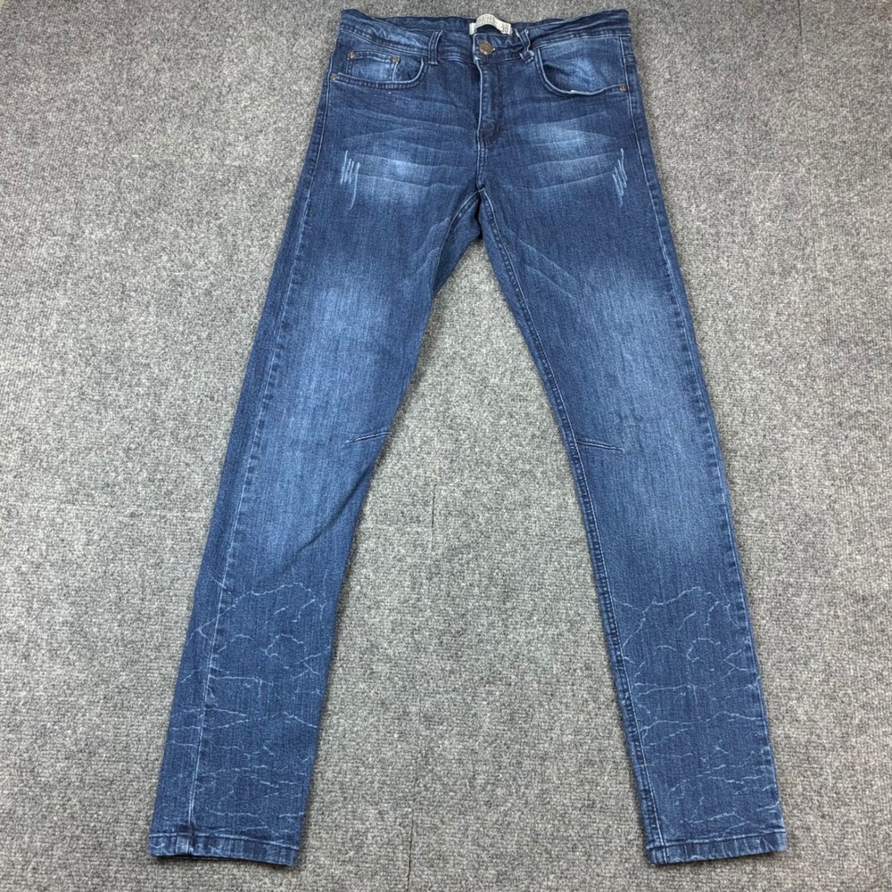 Trestles Supply Co Mens Slim Fit Jeans Blue Medium Wash Denim Size 30‎ Stretch